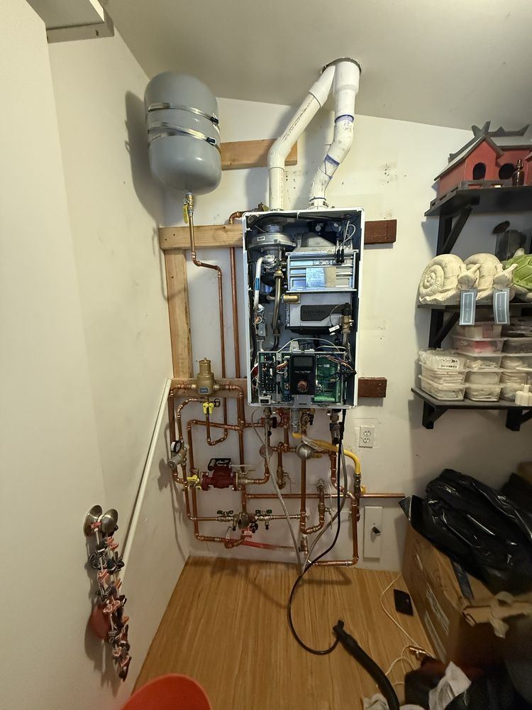 Tankless water heater install